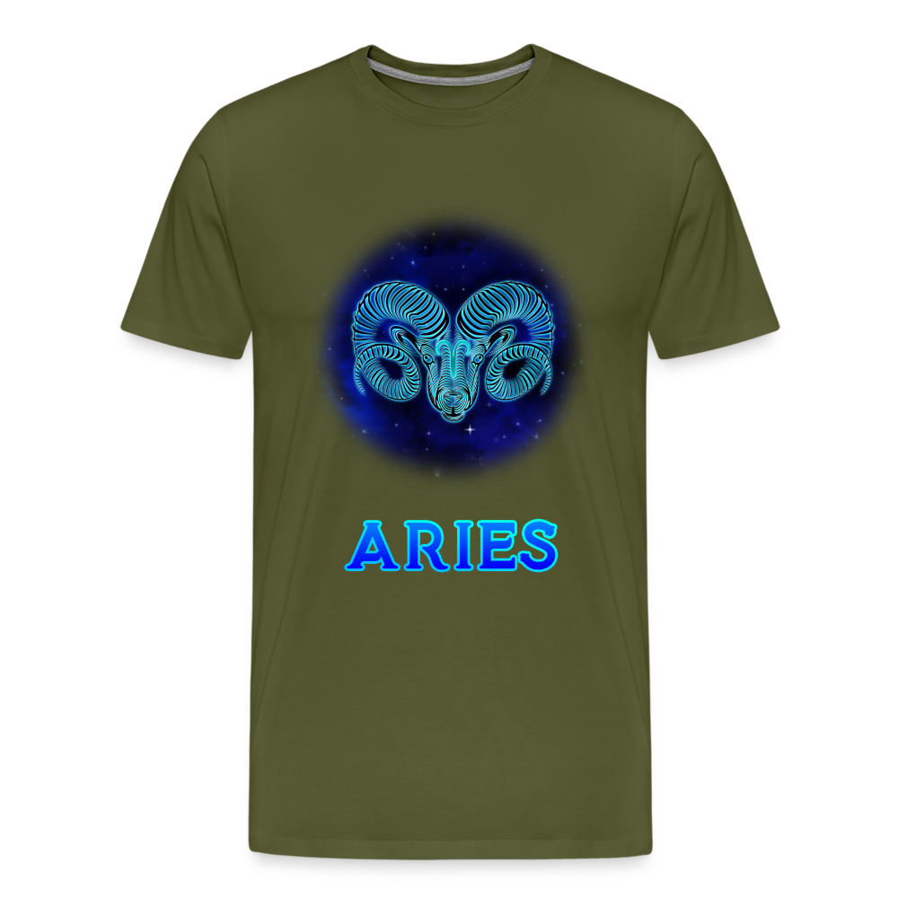 Men's Aries Premium T-Shirt - olive green