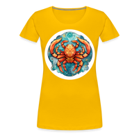 Thumbnail for Women’s Symbol Cancer Premium T-Shirt - sun yellow