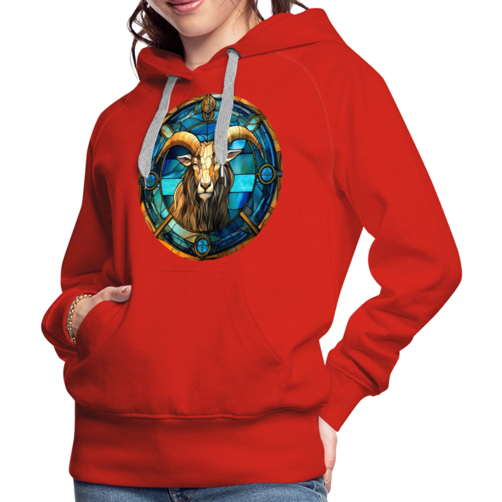 Women’s Mosaic Capricorn Premium Hoodie - red