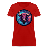 Thumbnail for Women's Mystic Taurus T-Shirt - red