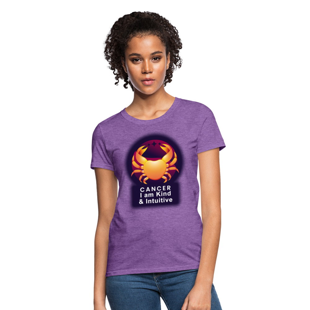 Women's Glow Cancer T-Shirt - purple heather