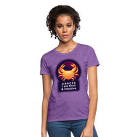 Thumbnail for Women's Glow Cancer T-Shirt - purple heather