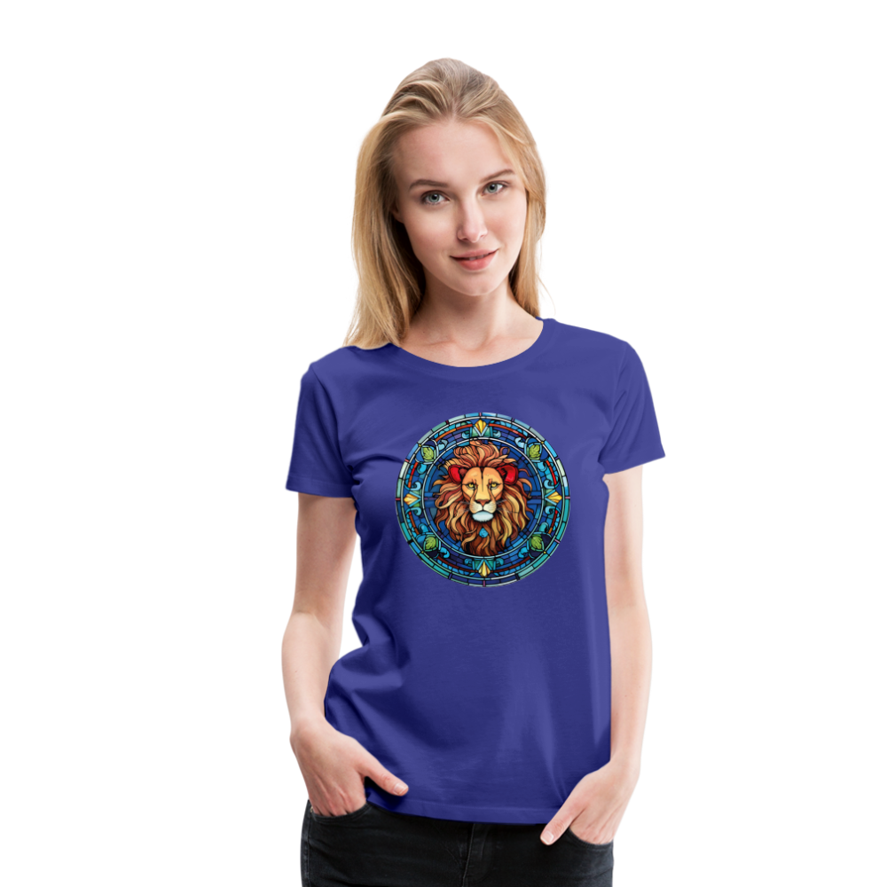 Women's Mosaic Leo Premium T-Shirt - royal blue