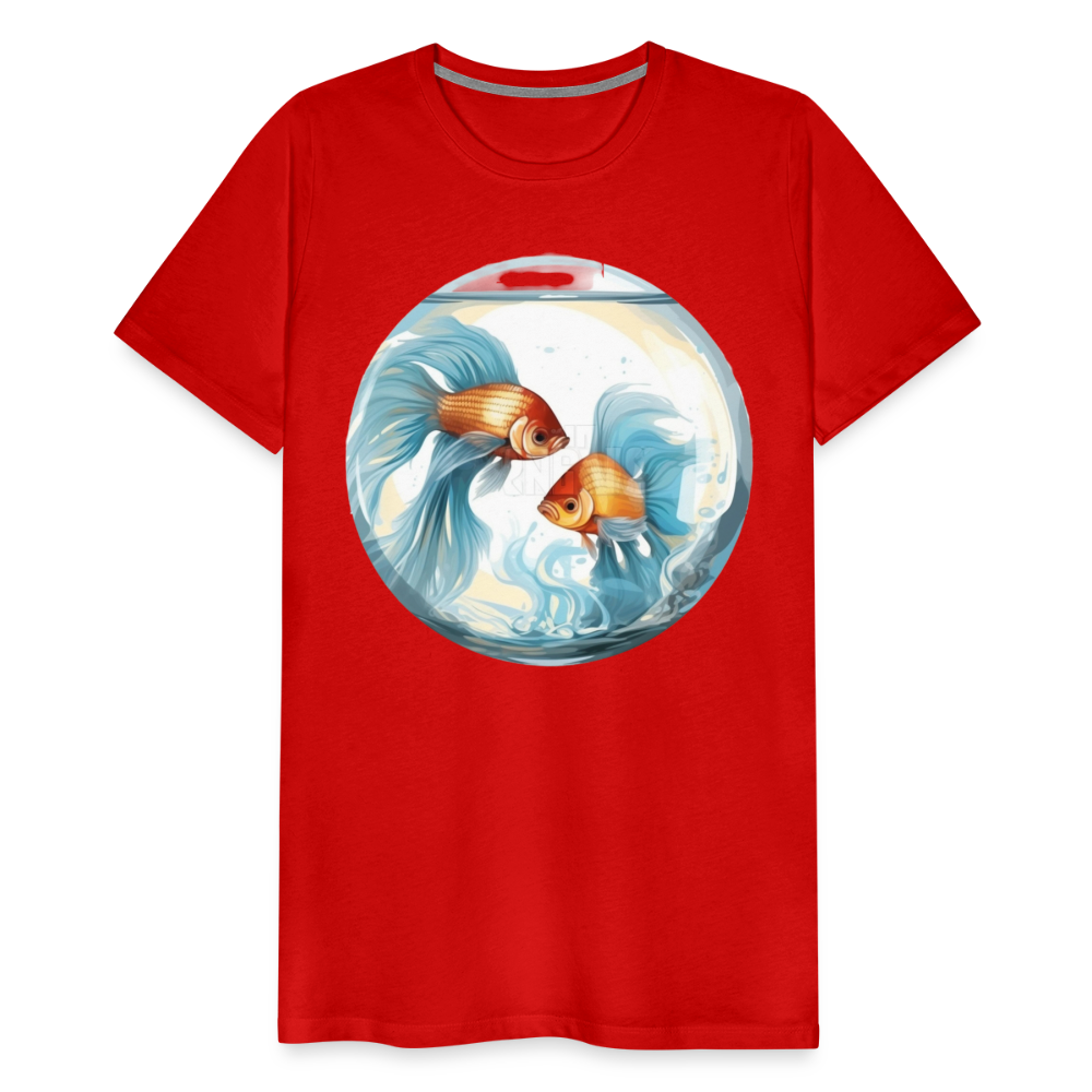 Men's Mythical Pisces Premium T-Shirt - red