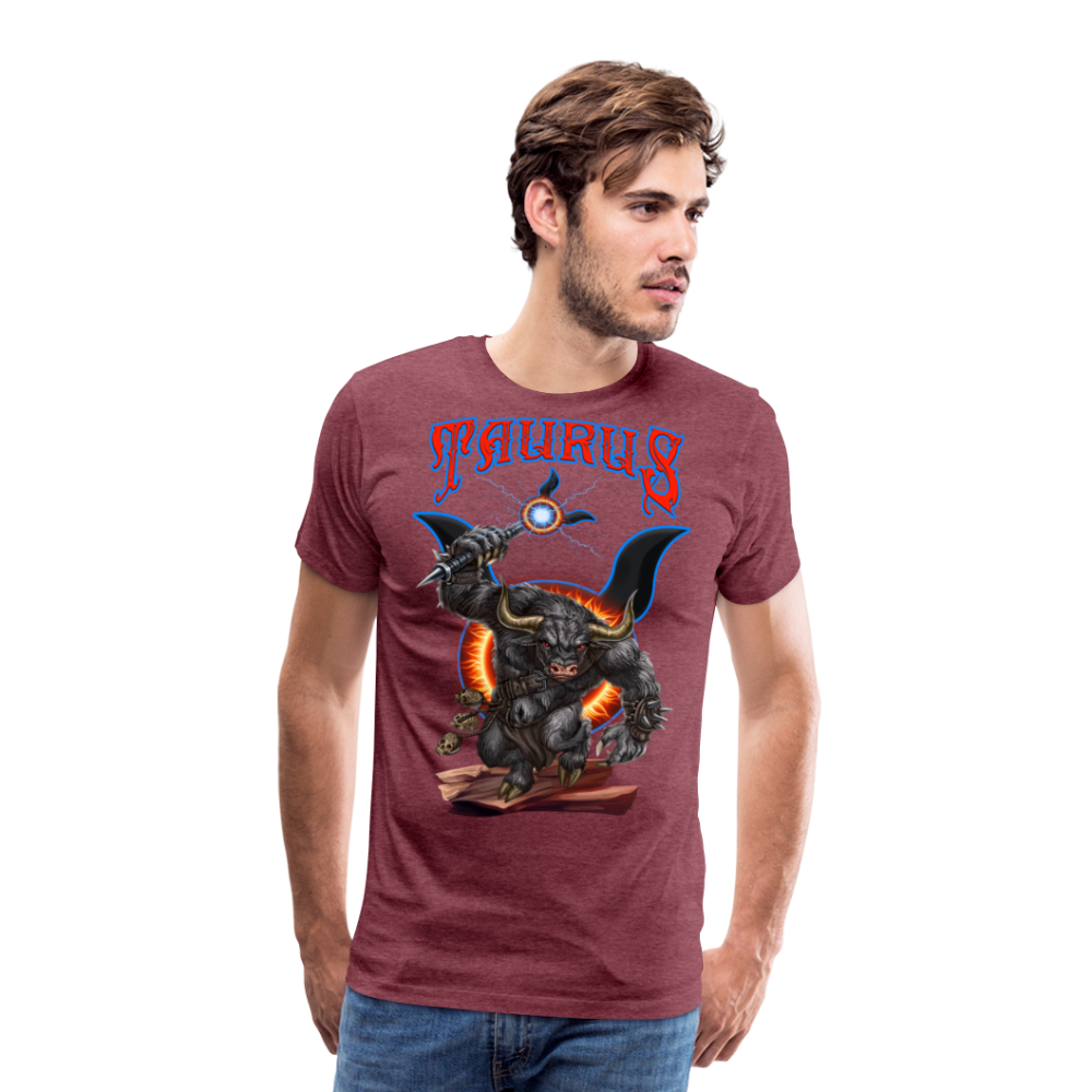 Men's Astral Taurus Premium T-Shirt - heather burgundy