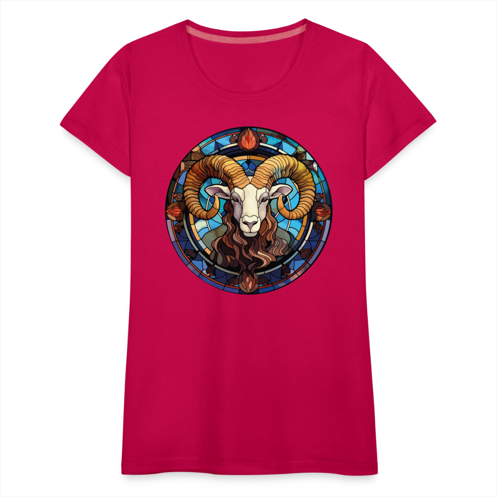 Women’s Mosaic Aries Premium T-Shirt - dark pink