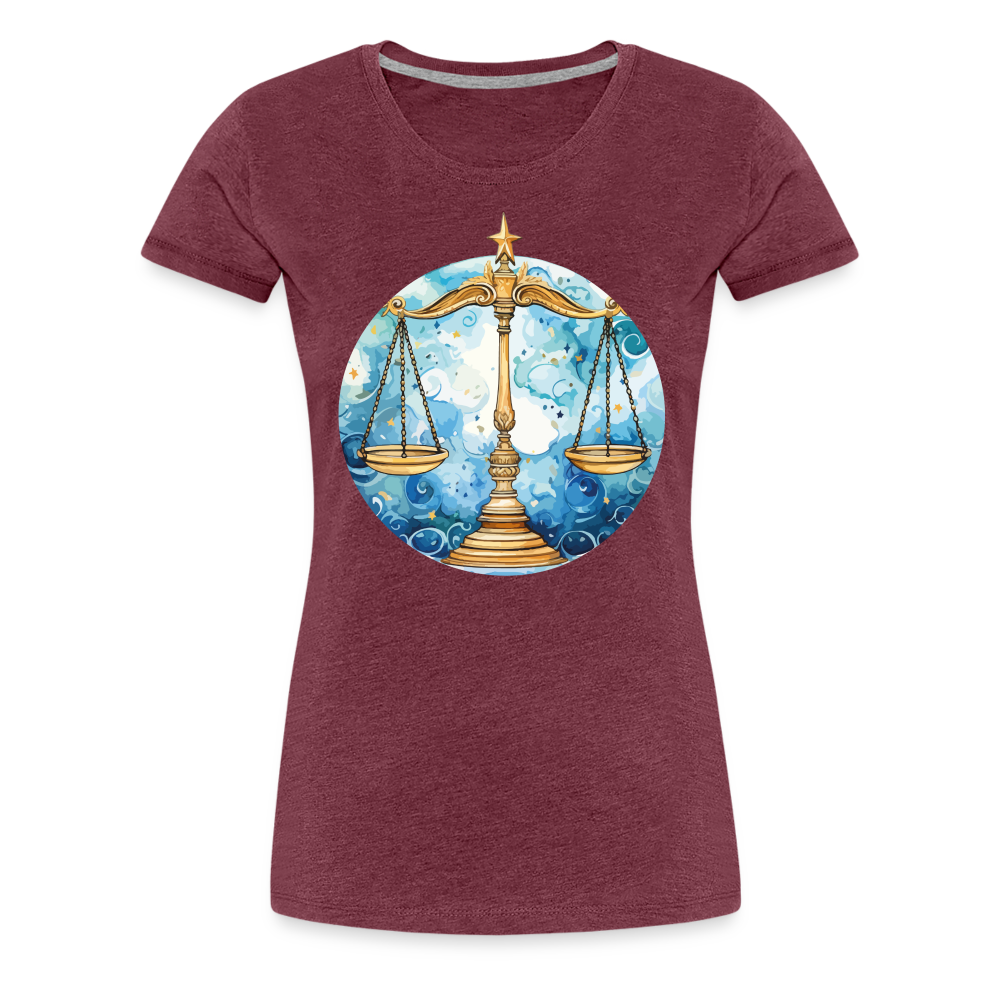 Women’sMythical Libra Premium T-Shirt - heather burgundy