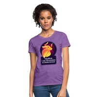 Thumbnail for Women's Glow Taurus T-Shirt - purple heather