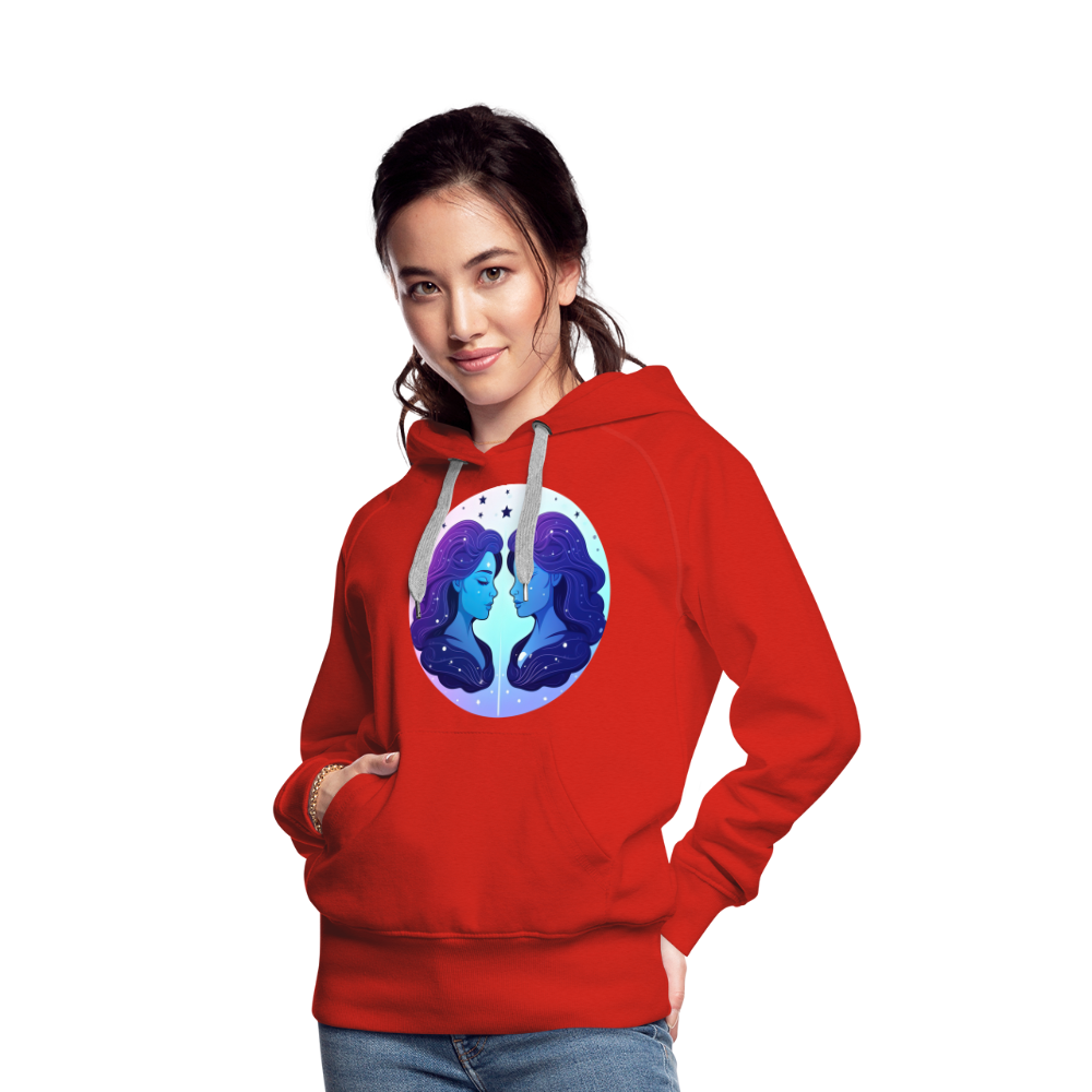 Women’s Magic Gemini Premium Hoodie - red