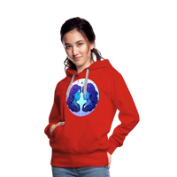 Thumbnail for Women’s Magic Gemini Premium Hoodie - red