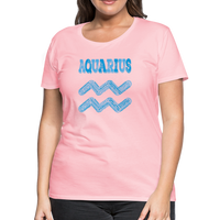 Thumbnail for Women's Power Words Aquarius Premium T-Shirt - pink