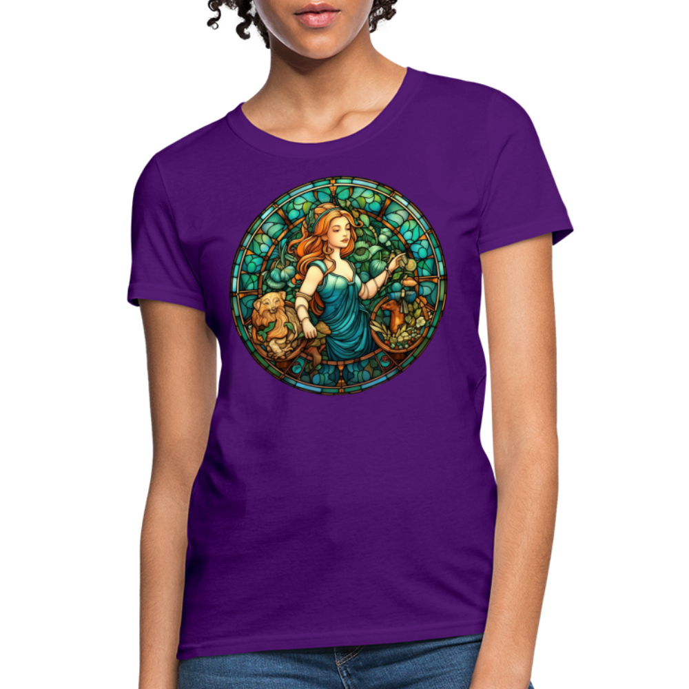 Women's Mosaic Virgo T-Shirt - purple