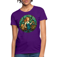 Thumbnail for Women's Mosaic Virgo T-Shirt - purple