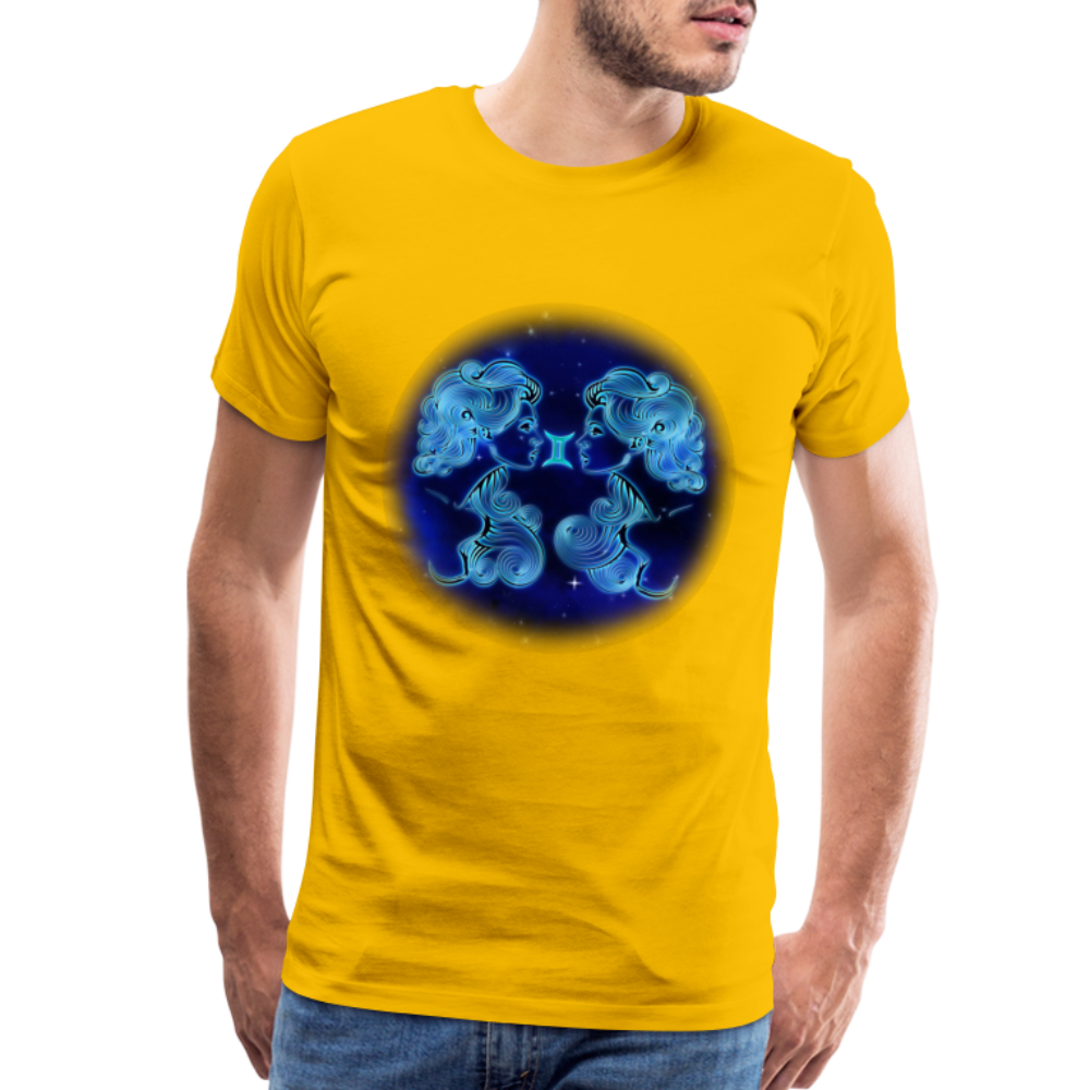 Men's Gemini Premium T-Shirt - sun yellow