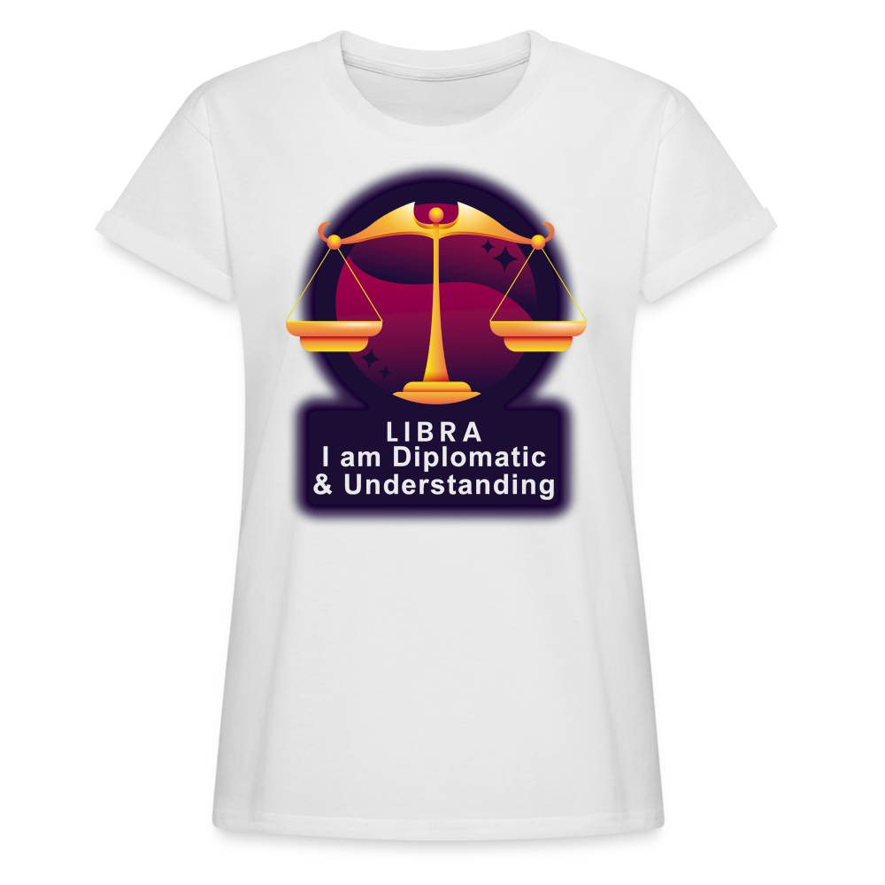 Women's Glow Libra Relaxed Fit T-Shirt - white