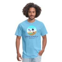 Thumbnail for Men's Dragonfly Classic T-Shirt - aquatic blue