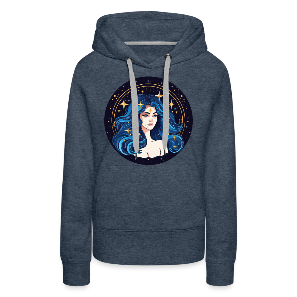 Women’s Magic Virgo Premium Hoodie - heather denim