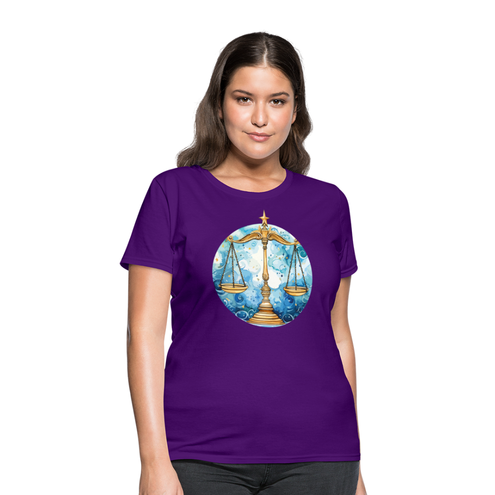 Women's Mythical Libra T-Shirt - purple