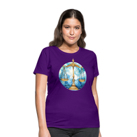 Thumbnail for Women's Mythical Libra T-Shirt - purple