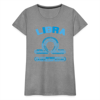 Thumbnail for Women's Power Words Libra Premium T-Shirt - heather gray