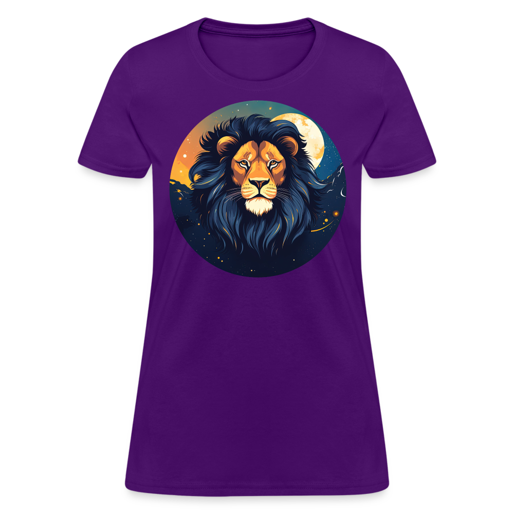 Women's Mystic Leo T-Shirt - purple