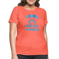 Thumbnail for Women's Power Words Libra T-Shirt - heather coral