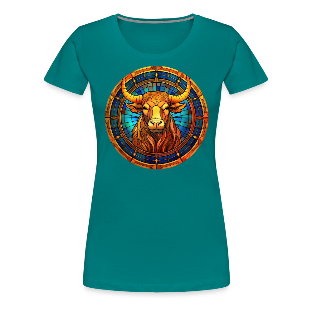 Women’s Mosaic Taurus Premium T-Shirt - teal