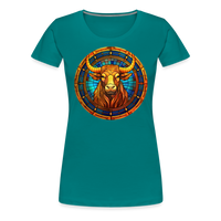 Thumbnail for Women’s Mosaic Taurus Premium T-Shirt - teal