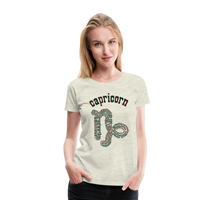 Thumbnail for Women's Power Words Capricorn Premium T-Shirt - heather oatmeal