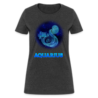 Thumbnail for Women's Stellar Aquarius T-Shirt - heather black