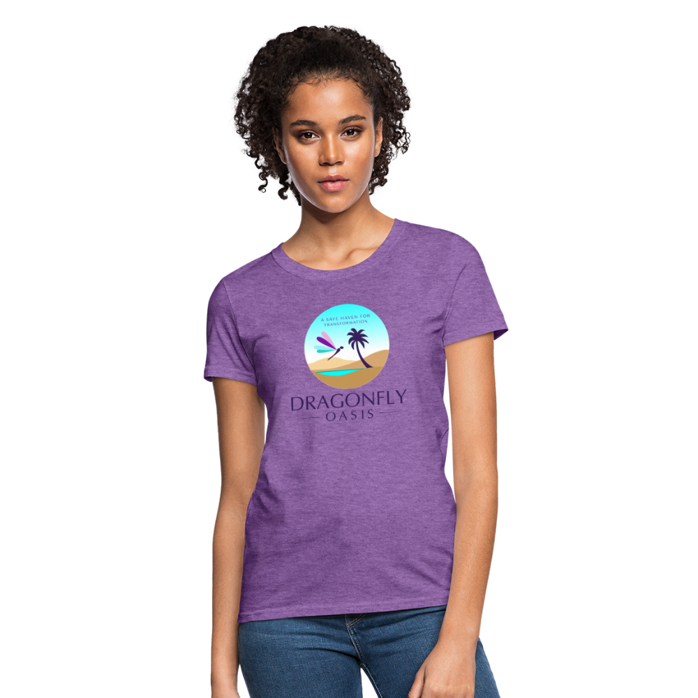 Women's Dragonfly Oasis V.1 Capricorn T-Shirt - purple heather