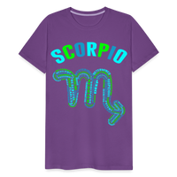 Thumbnail for Men's Power Words Scorpio Premium T-Shirt - purple