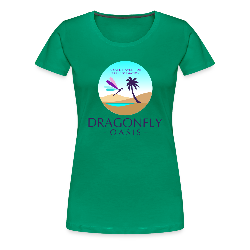 Women's Dragonfly Oasis V.1 Premium T-Shirt - kelly green