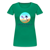 Thumbnail for Women's Dragonfly Oasis V.1 Premium T-Shirt - kelly green