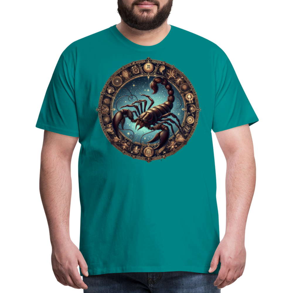 Men's Mythical Scorpio Premium T-Shirt - teal