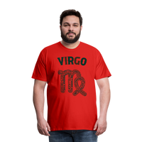 Thumbnail for Men's Power Words Virgo Premium T-Shirt - red