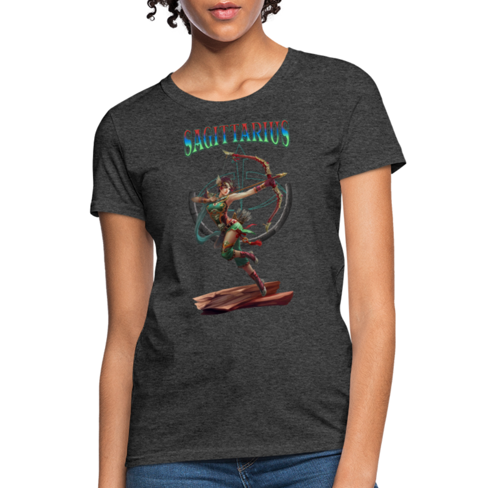 Astral Sagittarius Women's T-Shirt - heather black