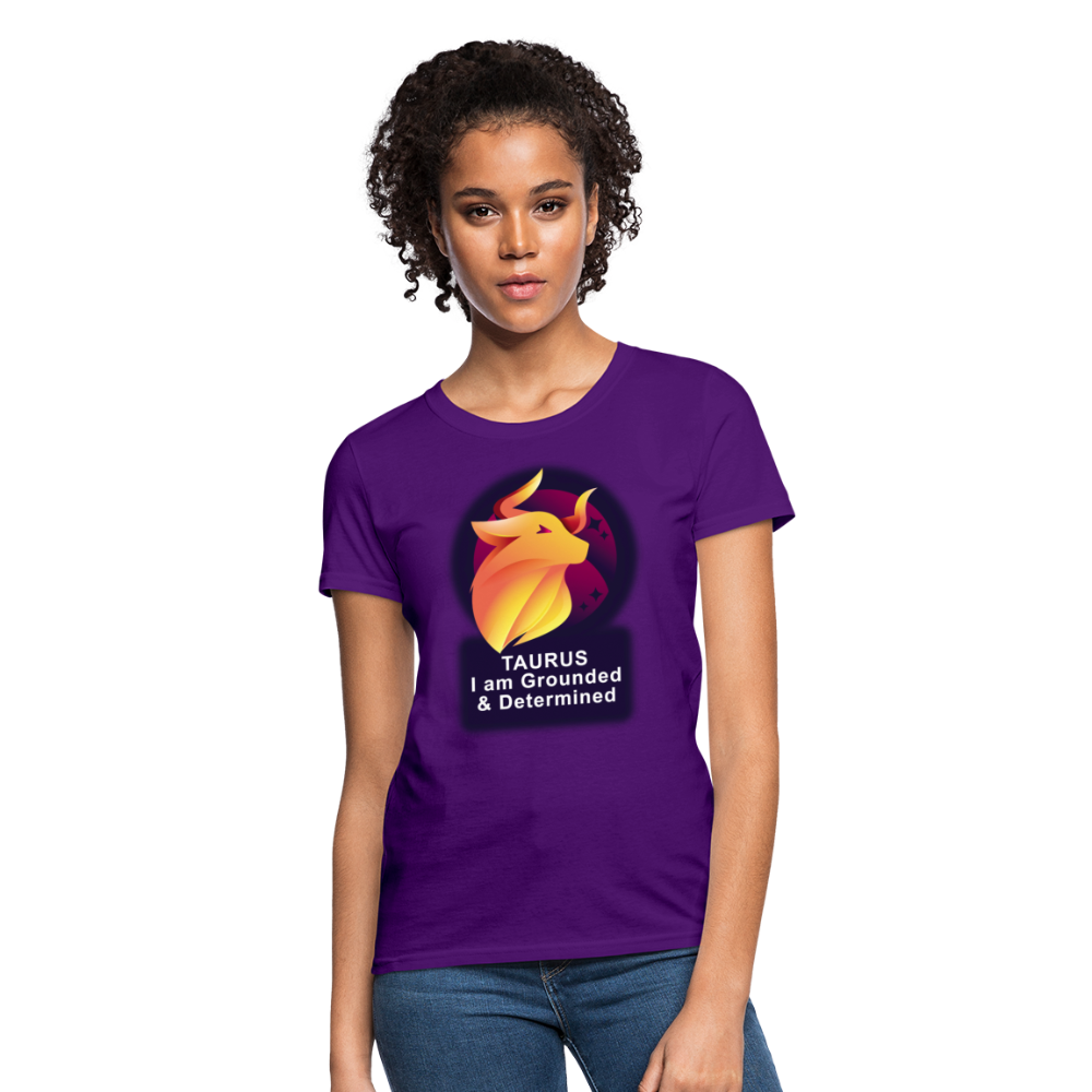 Women's Glow Taurus T-Shirt - purple