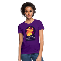 Thumbnail for Women's Glow Taurus T-Shirt - purple