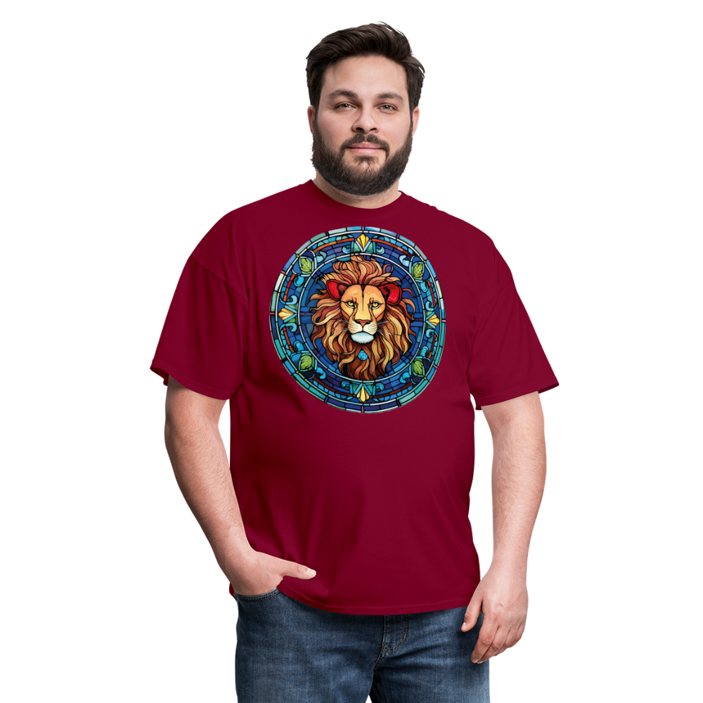 Men's Mosaic Leo Classic T-Shirt - burgundy