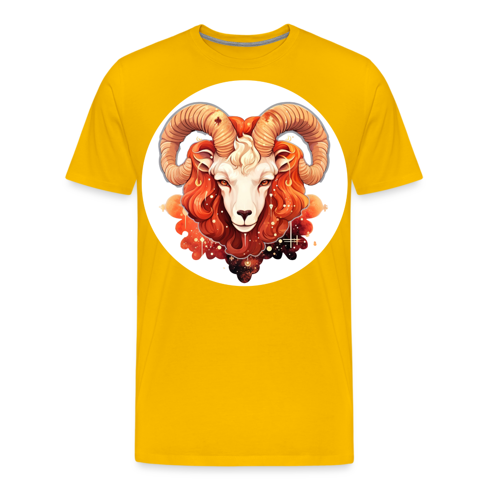 Men's Symbol Aries Premium T-Shirt - sun yellow