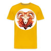 Thumbnail for Men's Symbol Aries Premium T-Shirt - sun yellow