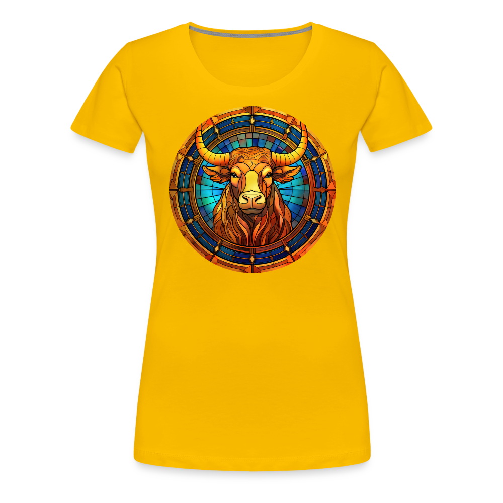 Women’s Mosaic Taurus Premium T-Shirt - sun yellow