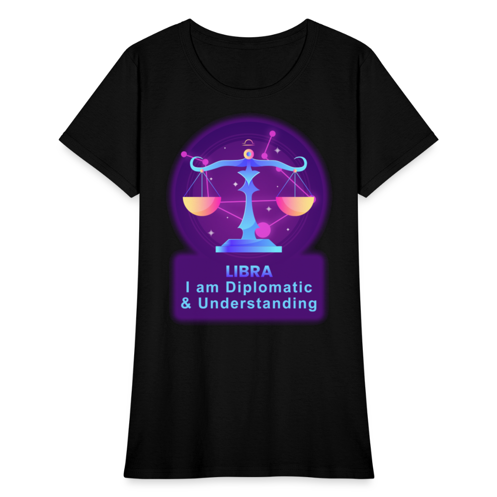 Women's Neon Libra T-Shirt - black