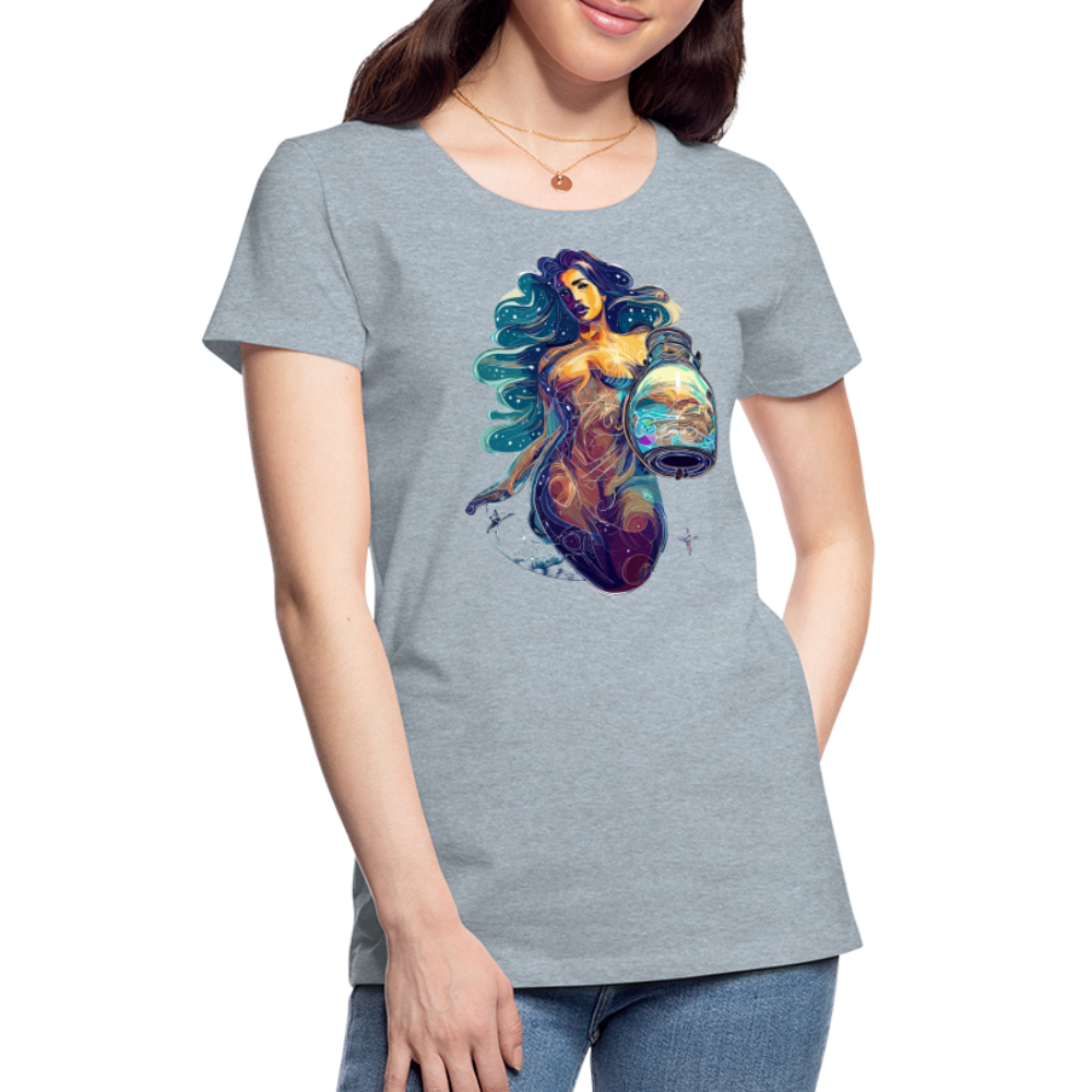 Women’s Mythical Aquarius Premium T-Shirt - heather ice blue