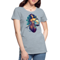 Thumbnail for Women’s Mythical Aquarius Premium T-Shirt - heather ice blue