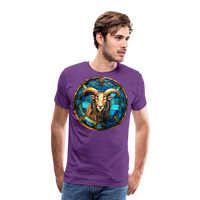 Thumbnail for Men's Mosaic Capricorn Premium T-Shirt - purple