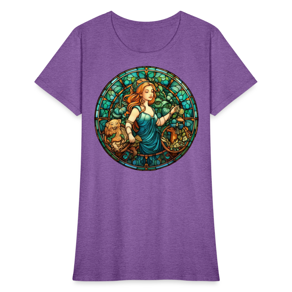 Women's Mosaic Virgo T-Shirt - purple heather