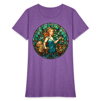 Thumbnail for Women's Mosaic Virgo T-Shirt - purple heather