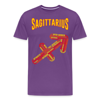 Thumbnail for Men's Power Words Sagittarius Premium T-Shirt - purple